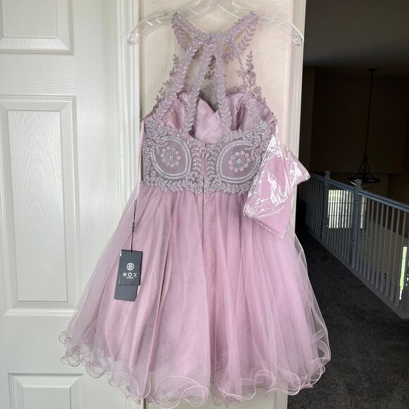 Nox Anabel Sparkly Lace Applique Bodice Tulle Cocktail Mini Dress-New Size S - Picture 4 of 12